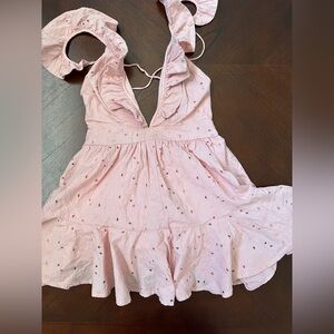 MABLE  Blush Textured Dress